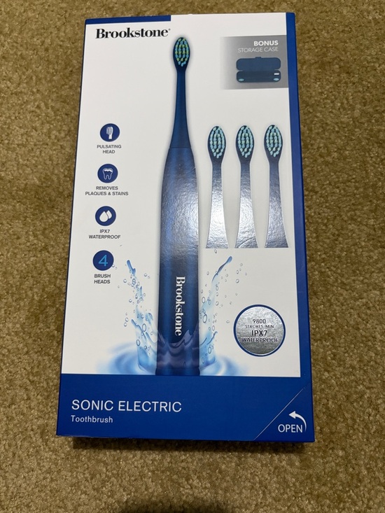 Brookstone Other - Brookstone Sonic Electric Toothbrush - Navy & Teal
New in box!
